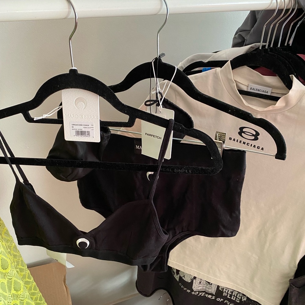 Marine Serre Black Intimates Set - image 2